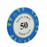 5 stuk Professionele Upscale Klei Casino Texas Poker Chips 14G waarde 50